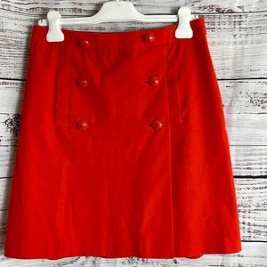 Brooks Brothers Front buttons faux Wrap mini skirt